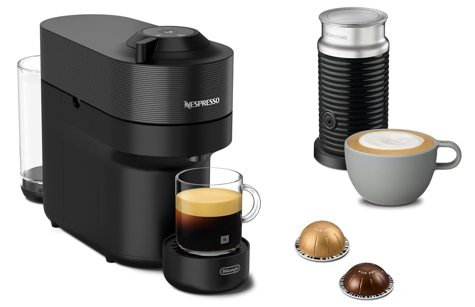 Nespresso De'Longhi Vertuo Pop+Aeroccino