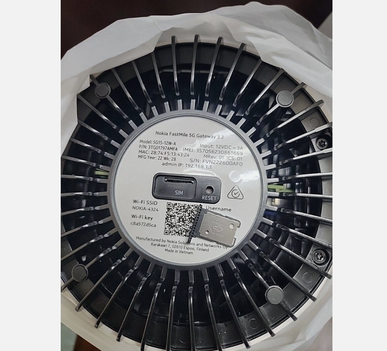 Nokia FastMile 5G Gateway 3.2